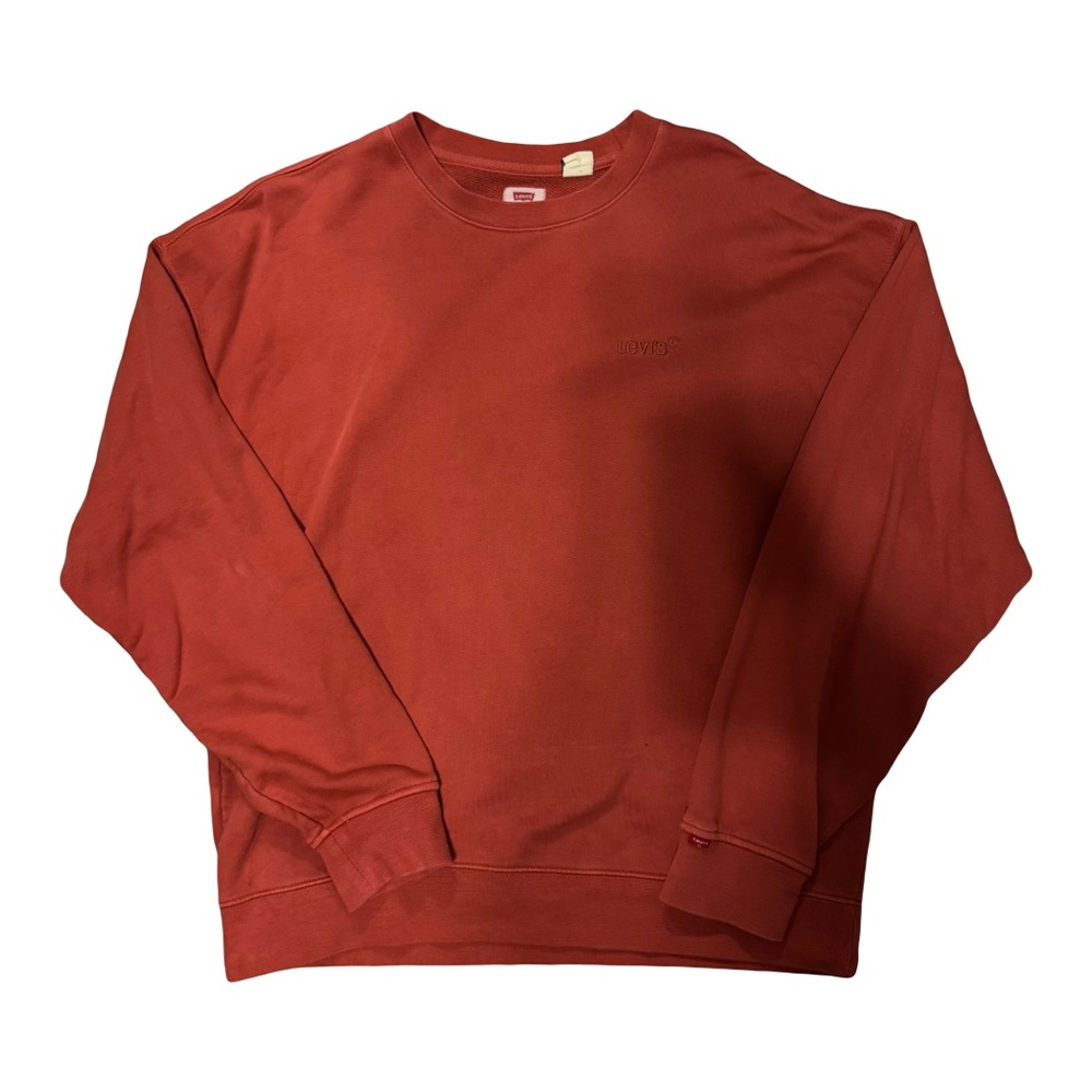 Levi's Men's Brick Red Crewneck Sweater